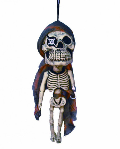Скелет Пирата висящий 12*50 см