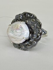 Раковина (кольцо  из серебра)