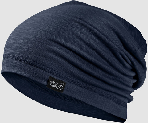 Картинка шапка-бини Jack Wolfskin Travel Beanie night blue - 1