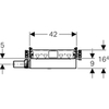 Инсталляция для душа Geberit GIS, с водоотводом в стене, для высоты выравнивающей стяжки на сифоне 90–200 мм