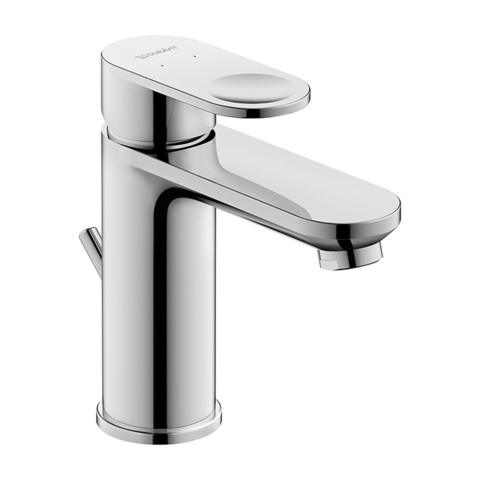 Duravit B.3 Смеситель для раковины на 1 отв. с донным клапаном, излив 111мм, цвет: хром B31010001010