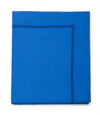 Наволочка 50х73 Blanc des Vosges Uni Bleu Royal перкаль