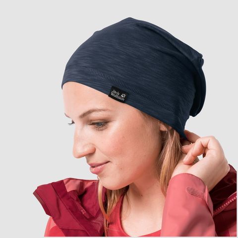 Картинка шапка-бини Jack Wolfskin Travel Beanie night blue - 5