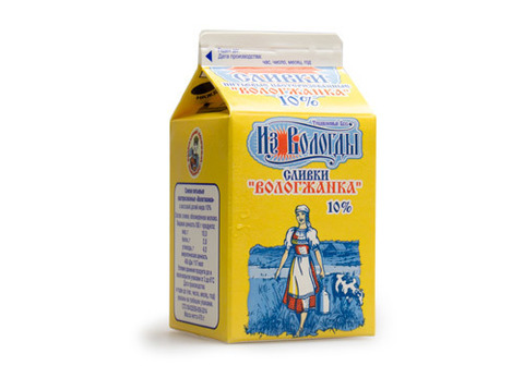 Сливки Вологжанка 10%, 470г