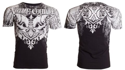 Xtreme Couture | Футболка мужская LEGENDARY Black X1123 от Affliction перед и спина