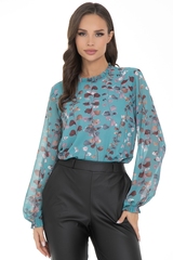 Блуза Волшебный шифон (бирюза) Diolche