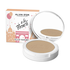 .Alvin D`or  A LA FRENCH ALF-03 Пудра  тон 02 Ivory компактная фиксирующая Eclat Naturel  10g