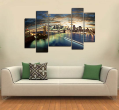 Модульная картина"Мост над водой"