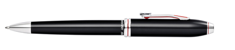Ручка шариковая Cross Townsend, Ferrari Glossy Black Lacquer/Rhodium, латунь (FR0042-56)