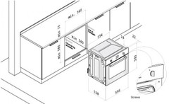 Схема установки Korting OKB 481 CRB