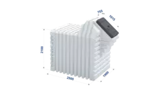 Погреб Т 2500Б Тингард 10000 л.(3000x1900x2700см;760кг;белый) - арт.555972