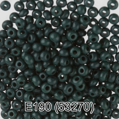 Бисер Чехия "GAMMA" круглый 5 10/0 2.3 мм E190 т.зеленый ( 53270 )