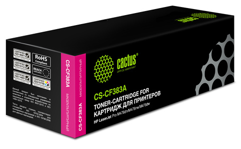 Картридж лазерный Cactus CS-CF383A CF383A пурпурный (2700стр.) для HP LJ Pro M476dn, M476nw, M476dw