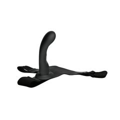 Страпон с изогнутой головкой Ultra Harness Curvy Dildo - 15,8 см. - 