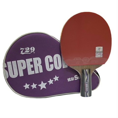 Ракетка для настольного тенниса SUPER COLOR 5 STAR c чехлом (Ch.pen)