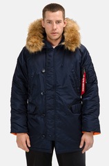 Парка Alpha Industries N-3B Slim Fit Rep. Blue (Синяя)