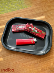 Металлический поднос Indica Black 18x14 СМ для табака и трав