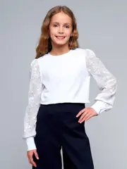 Блузка для девочки школьная нарядная