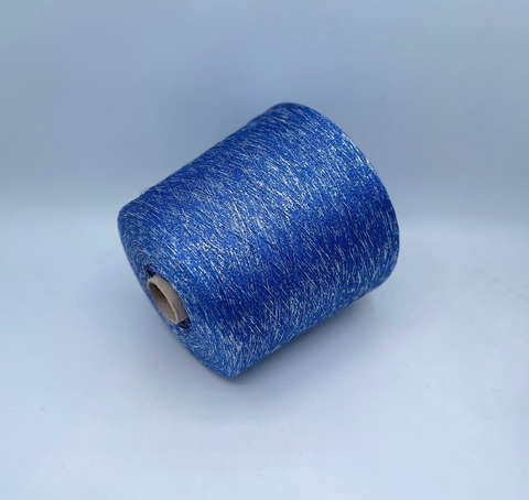 Industria Italiana (пр.Италия),art- Frizzante 3500 м/100гр, 70%Вискоза, 15%Металлик(Люрекс), 15%Полиамид, цвет-Светло-синий(81/801). арт-35961