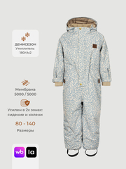 Комбинезон мембранный демисезонный Mjölk Blue Leopard, утеплитель 180гр/м2