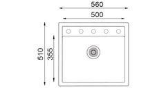 Кухонная мойка кварцевая Top Zero GEORGIA Chocolate