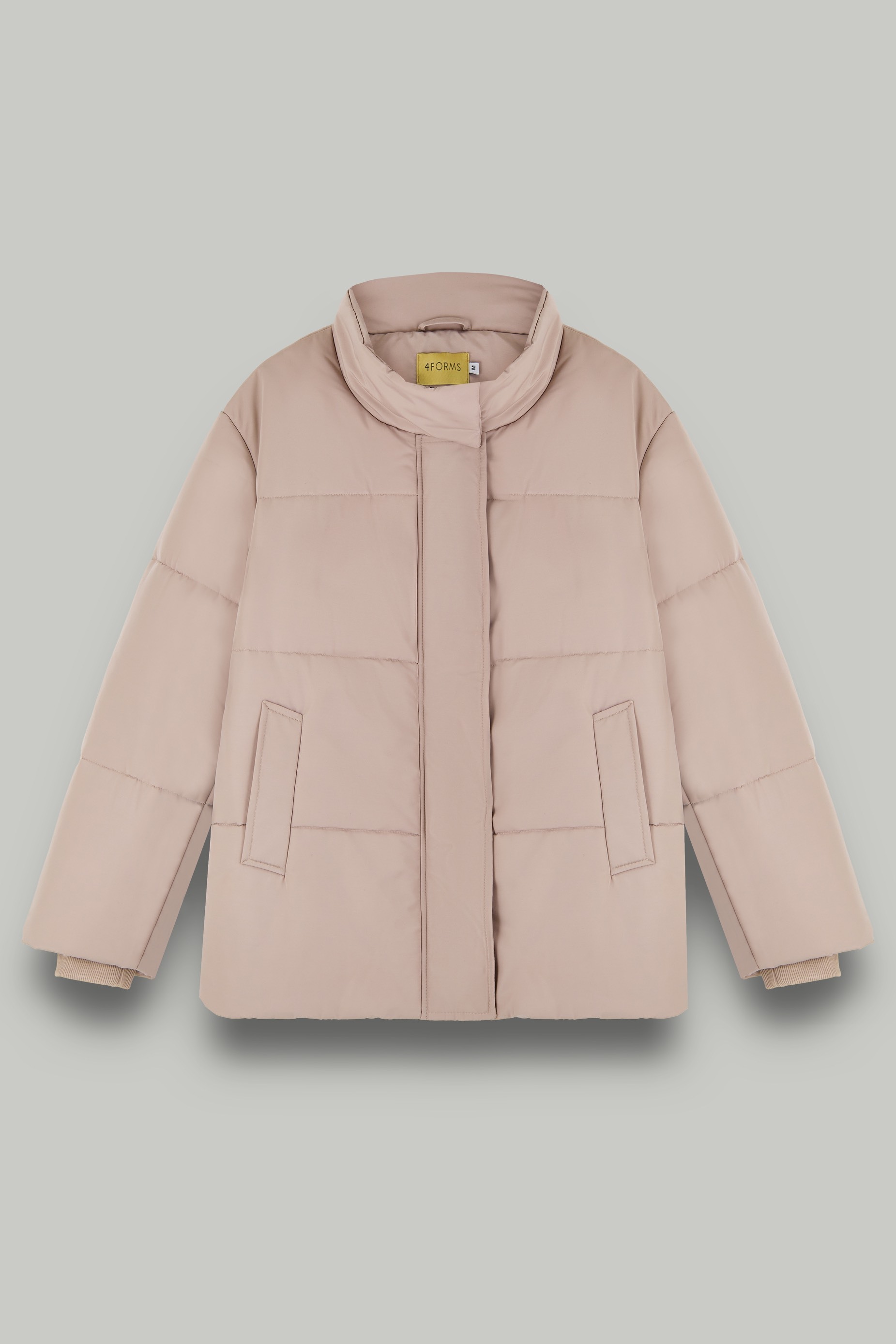 Куртка укороченная стеганая, бежевый