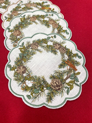 Новогодняя салфеточка-поддарельник