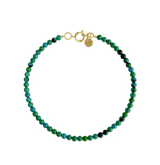 Колье из бусин камня Grass