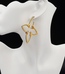 Серьги ЦВЕТОК ажурные style by LV