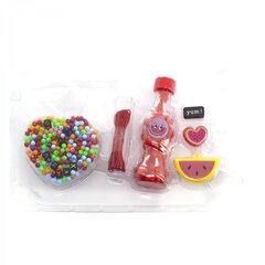 
          Набор для создания украшений-бусины Alingar, 200х120х35мм, "Watermelon", 3 вид. бус., подвес., 1х2,7 м резинка, карт. уп., европод.