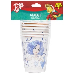 Стакан бумажный Буратино Мальвина