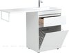 Aquanet 239301 Тумба с раковиной Токио 120 R напольная 1 ящик, б/к цвет белый глянец (239301)