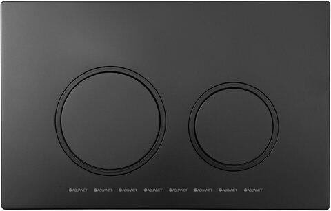 Aquanet AQ-PRO-02MB AQ-PRO-02MB Кнопка смыва Aquanet двойная АВC черный матовый (346767)