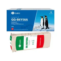 Картридж струйный G&G GG-B6Y08A 771C красный (775мл) для HP DesignJet Z6200