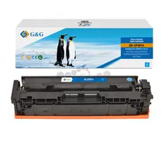 Картридж G&G 201A для HP CLJ M252, 252N, 252DN, 252DW, M277n, M277DW, with chip (1 400), голубой (замена CF401A)