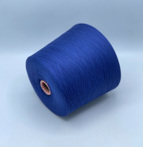 Бобинная пряжа,Cotton , 2540м. 100%Хлопок, Темно-синий(528), 39228