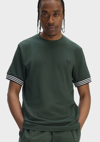 Футболка FRED PERRY Striped Cuff T-Shirt