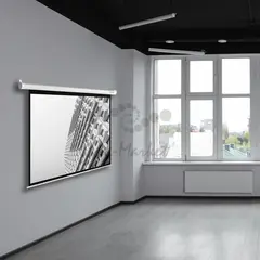 Экран Cactus 188x300см SIlverMotoExpert CS-PSSME-300X188-WT 16:10 настенно-потолочный рулонный белый (моторизованный привод) — фото 4
