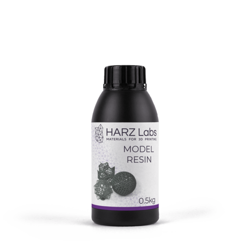 Фотополимер HARZ Labs Model Resin Grey, серый (0,5 кг)