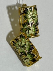 Ирисы (серьги  из серебра)