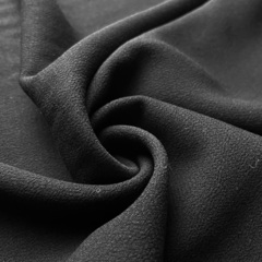 Район креп ш.130см 100% rayon, цвет черный
