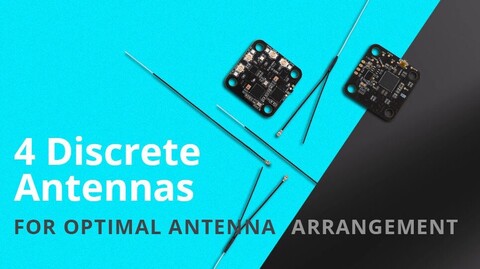 Приёмник Radiomaster DBR4 Dual Band Xross Gemini ELRS 2.4 ГГц и 900 МГц