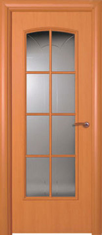 Дверь ДО 153 (ольха, остекленная ламинированная), фабрика Краснодеревщик