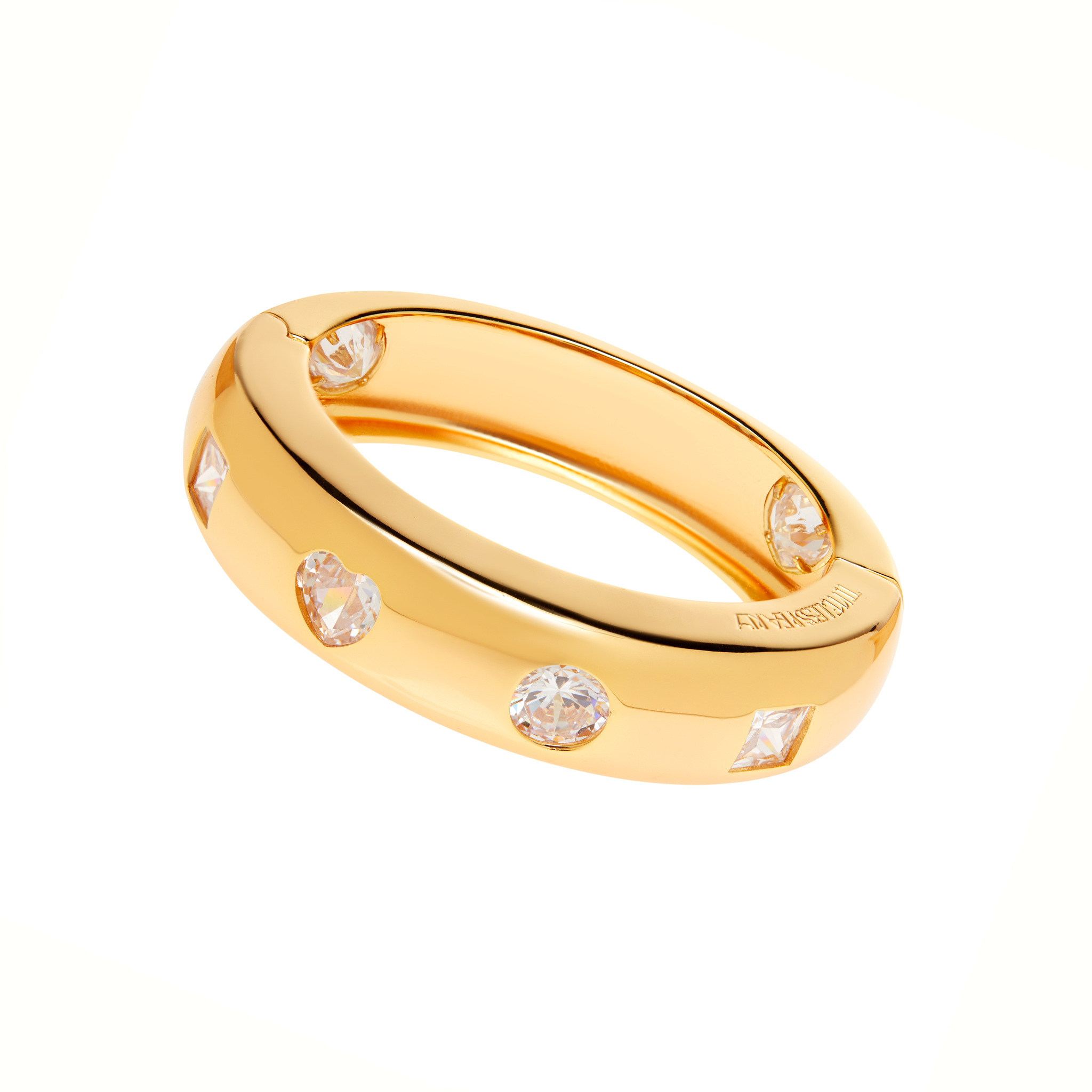 TIMELESS PEARLY Браслет Crystal Heart Bracelet – Clean timeless pearly браслет wide snake gold bracelet