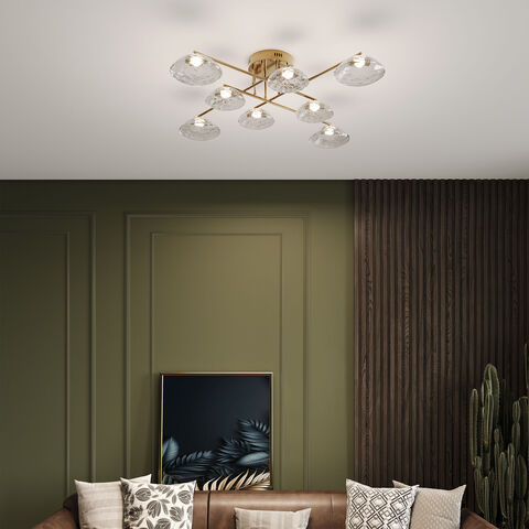 Потолочная светодиодная люстра Eurosvet Ripple 50389 LED латунь