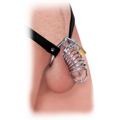 Кольцо верности Extreme Chastity Belt с фиксацией головки - 