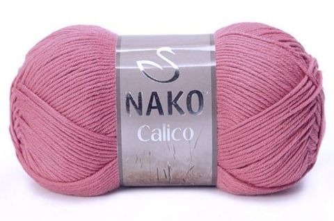 Пряжа Nako Calico 11924 сухая роза