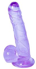 Фиолетовый фаллоимитатор Oxygen - 17,5 см. - 