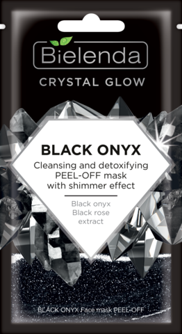 CRYSTAL GLOW BLACK ONYX маска для лица PEEL-OFF очищающая и детокс с эффектом мерцания 8г