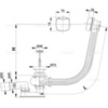Слив-перелив Alcaplast A51CR-100